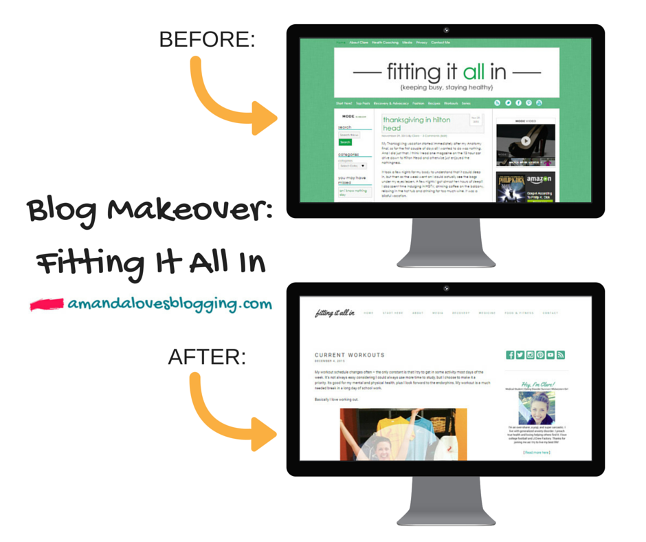 Blog Makeover Fitting It All In